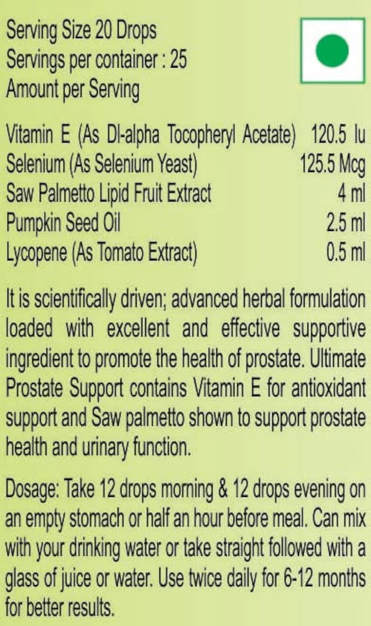 Ultimate Prostate Support Drops - 50ml